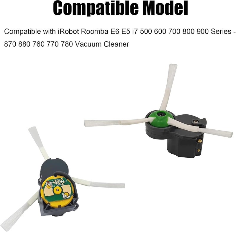 Vanclearidea Side Brush Motor Module for Roomba 500/600/700/800/900 i3 i7 e5 e6 e7 530 560 570 620 650 694 780 900 860 870 880 890 960 980 Series, Vacuum Cleaner Replacement Parts - Image 2